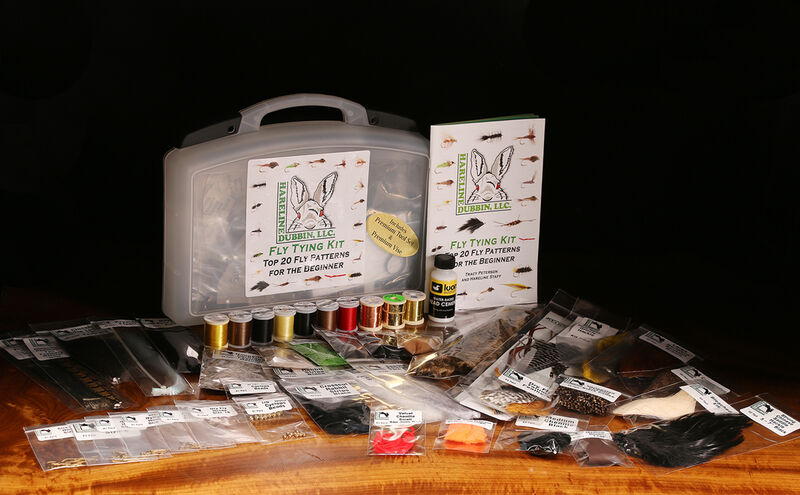 Hareline Fly Tying Material Kit w/Economy Tools and Vise