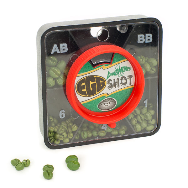 Dinsmores Green Egg Tin 5 Split Shot Dispenser