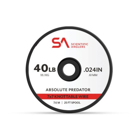 Absolute Predator 7X7 Knottable Wire 25ft--Scientific Anglers