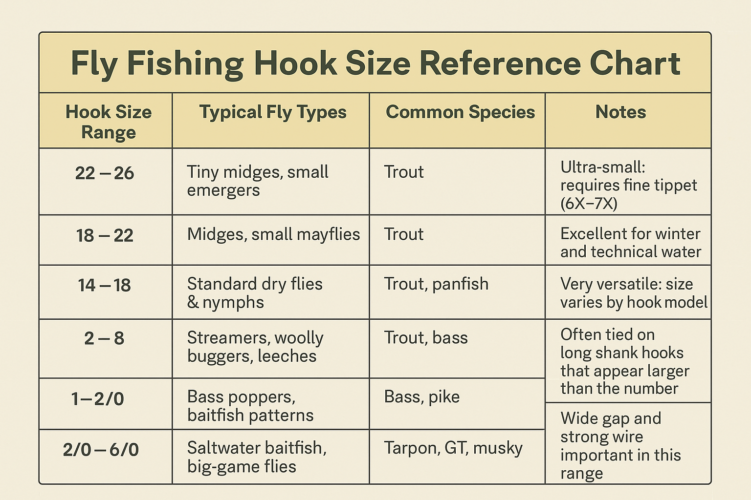 Understanding Hook Sizes in Fly Fishing: A Beginner's Guide Big Y Fly Co Understanding Hook Sizes in Fly Fishing: A Beginner's Guide Big Y Fly Co