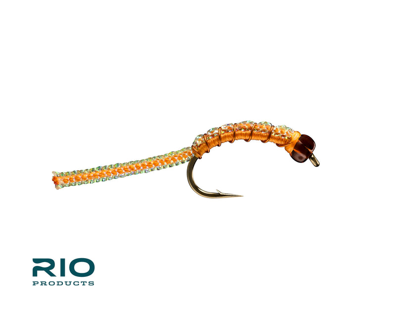 Red Hot Worm - Beadhead - RIO