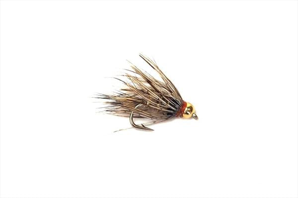 Fishing Flies, Trout Flies - 5 Bead Head Hares Ear Nymph Flies, Dry Flies -  Sizes 10, 12, 14, 16, 18 - Gifts for Men