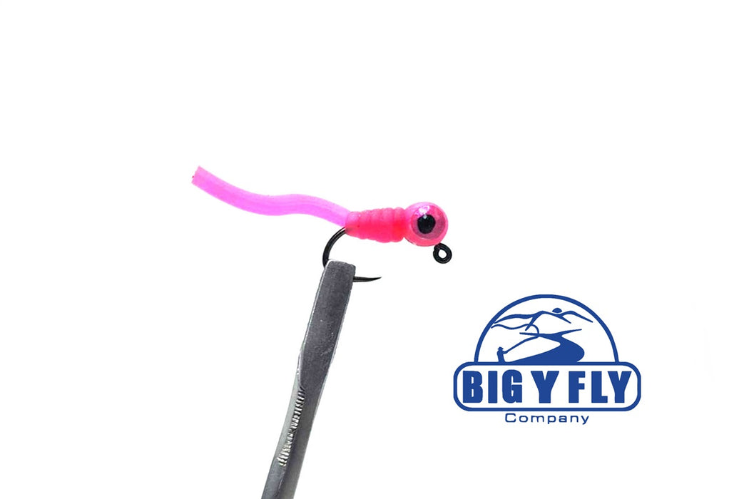 Squirmy Worm Jig (with weighted eyes)