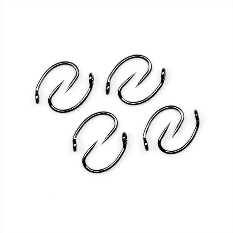 Gamakatsu 66140 Fly Hooks – C12 Model, No. 12, 20 Pieces Flat Black