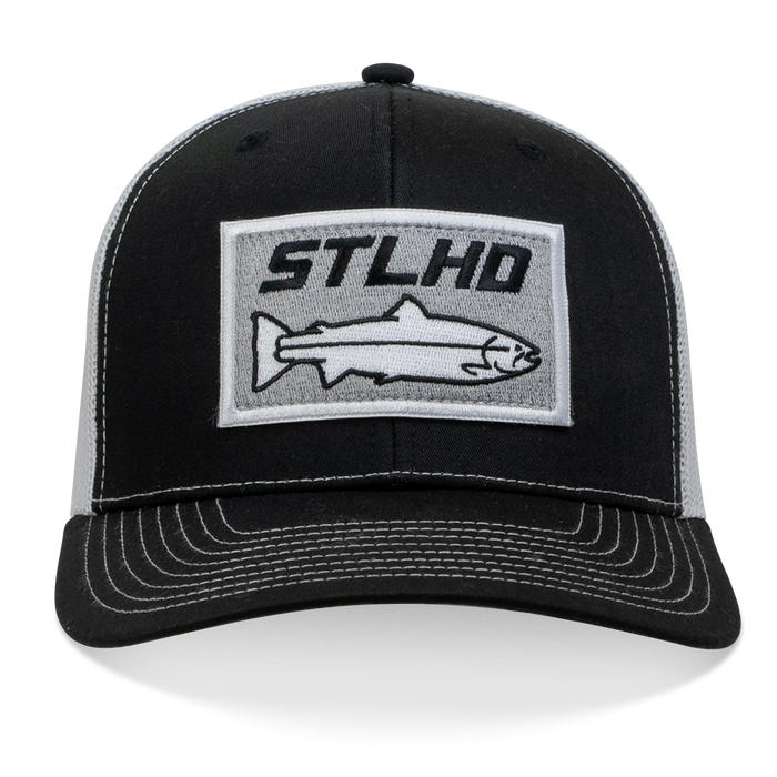 STLHD Winter Ice Black/White Trucker Snapback Hat