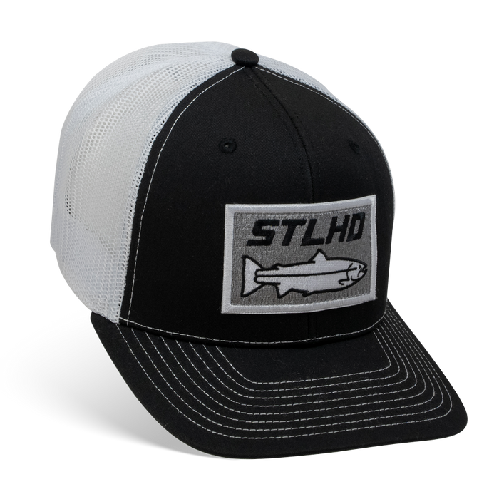 STLHD Winter Ice Black/White Trucker Snapback Hat