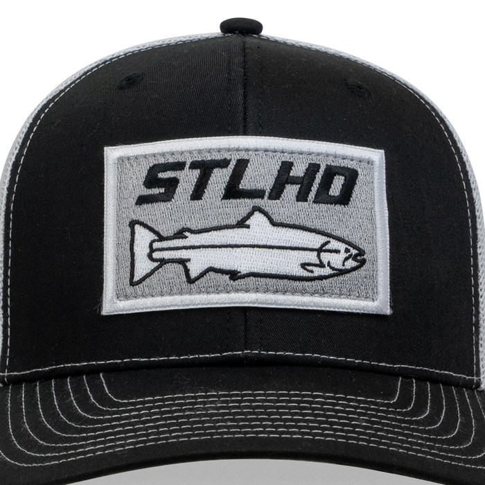 STLHD Winter Ice Black/White Trucker Snapback Hat
