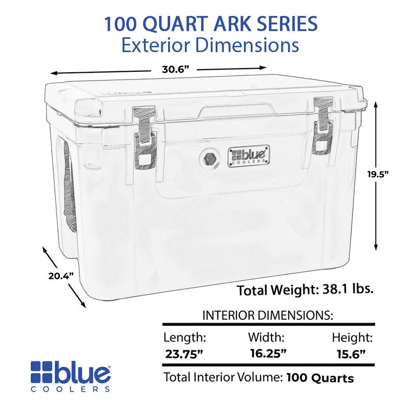 Blue Coolers - 100 Quart Ark Series Roto-Molded Cooler