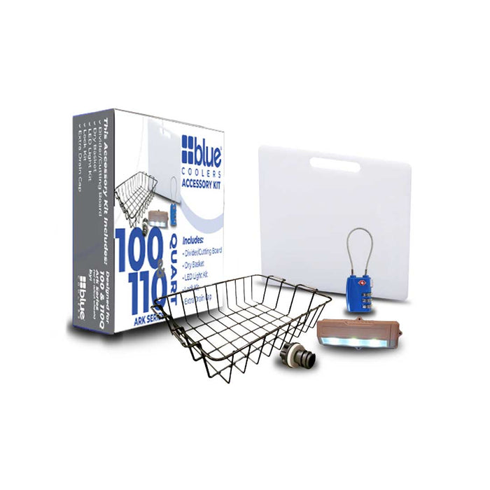 Accessory Kit - Divider/Cutting Board, Basket, Lock, Light, & Plug for Coolers
