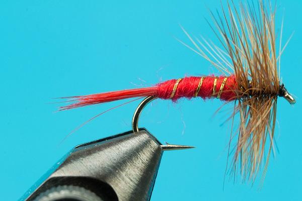 MNFT 10Pcs/Lot Brown Hackle Golden Herl Rib Dark Peacock Nymph Trout Fly  Fishing Flies 