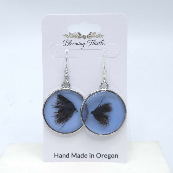 Rising Waters Round Fly Earrings - By Blooming Thistle