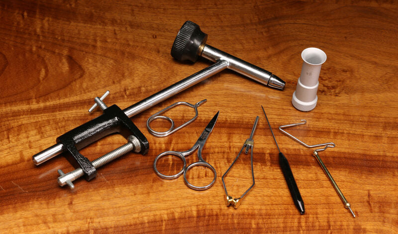 Fly Tying Material Kit w/Economy Tools and Vise--Hareline