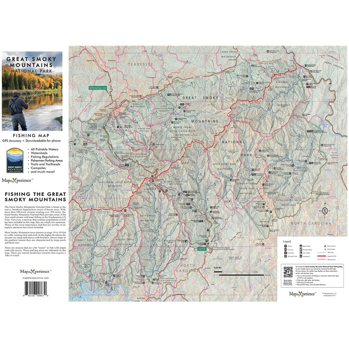 Great Smoky Mountains Nat'l Park Fishing Map