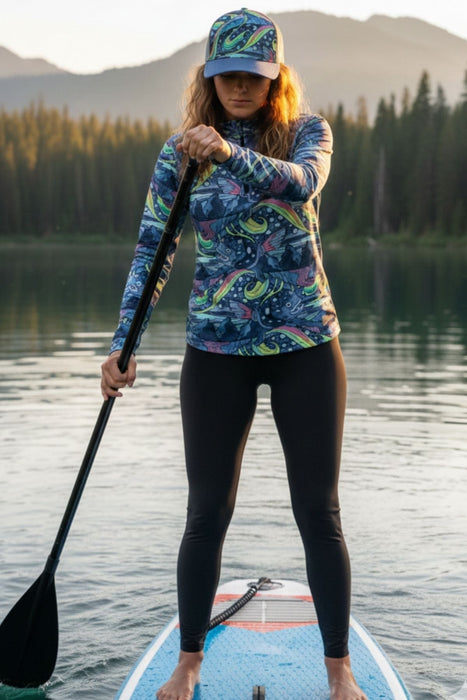 HaliBorealis Abstract Trucker Hat
