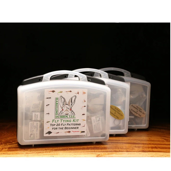 Fly Tying Material Kit w/Premium Tools and Vise--Hareline
