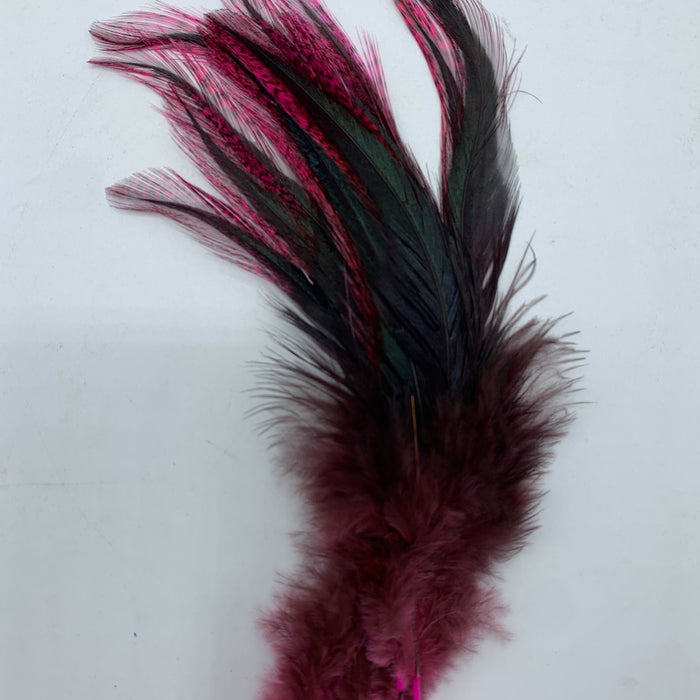 Coq De Leon UV2 Perdigon Fire Tail Feathers--Hareline