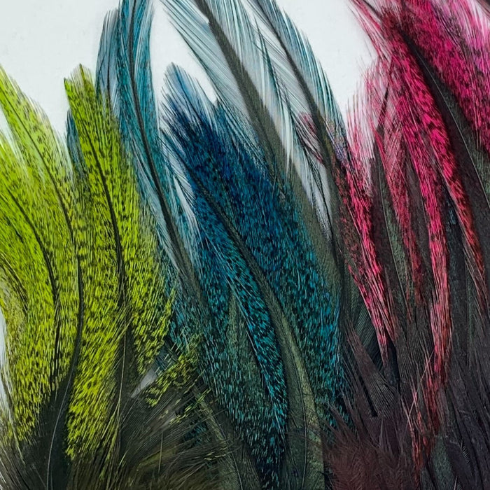 Coq De Leon UV2 Perdigon Fire Tail Feathers--Hareline