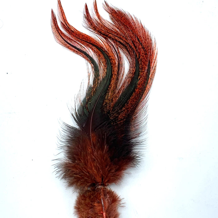 Coq De Leon UV2 Perdigon Fire Tail Feathers--Hareline