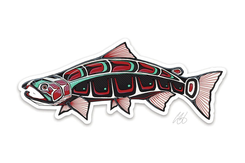 Casey Underwood Artwork - Native Coho Decal