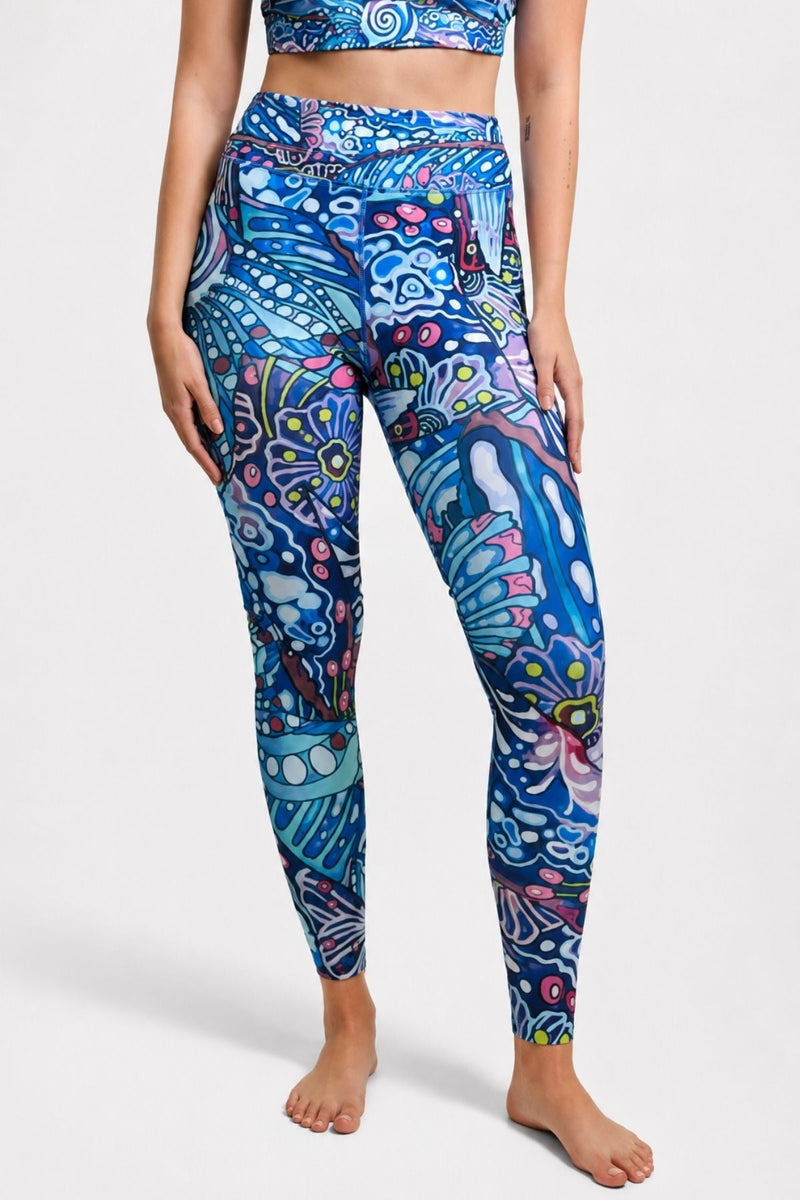 Enchanted Grayling High-Waisted Leggings