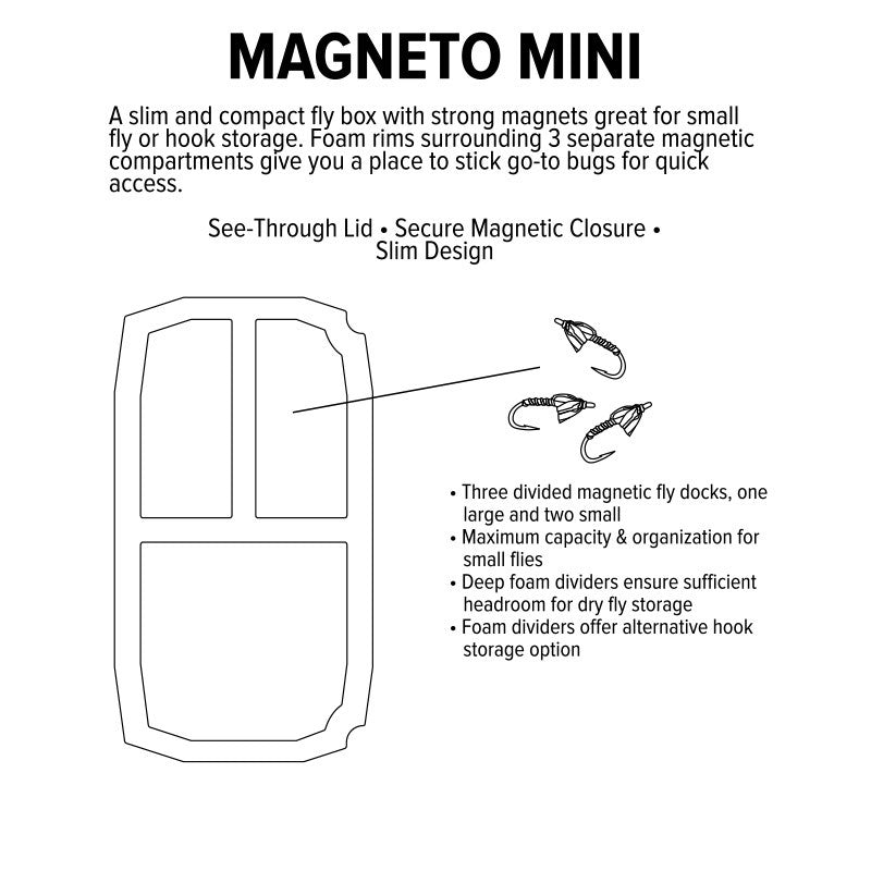 Umpqua UPG Fly Box - Foam Magneto Mini