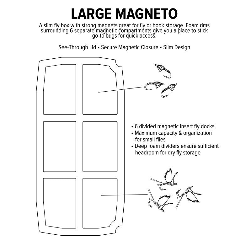 Umpqua UPG Fly Box - Foam Magneto Large