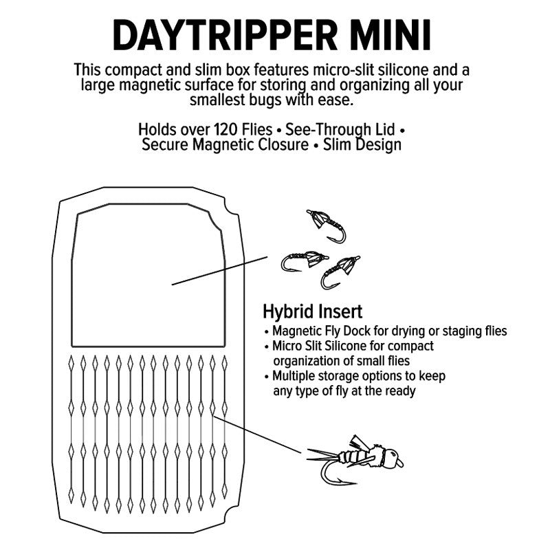 Umpqua UPG Fly Box - Daytripper Silicone Mini
