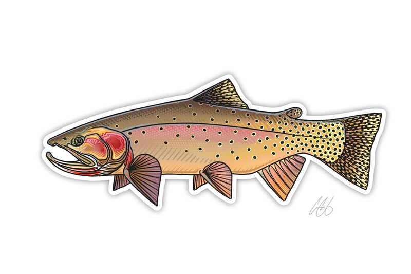 Casey Underwood Artwork - Yellowstone Cutthroat Decal