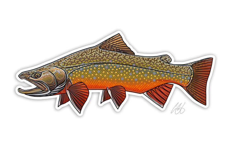 Casey Underwood Artwork - Brook Trout Decal
