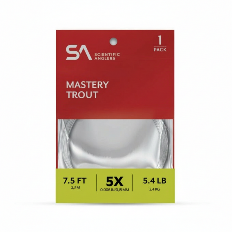 Scientific Anglers Mastery Trout Tapered Leader - 7.5' / 3-pack