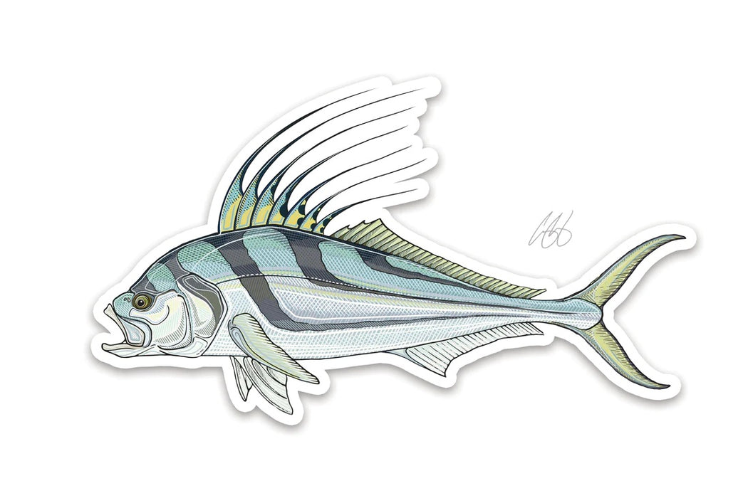Casey Underwood Artwork - Roosterfish Decal