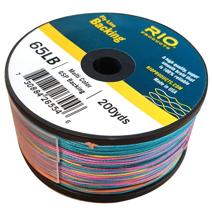 RIO 8-Strand GSP Braided PE Backing 200 Yards Multi-Color