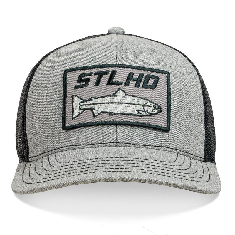 STLHD Chrome Edition Heather Grey/Black Trucker Snapback Hat
