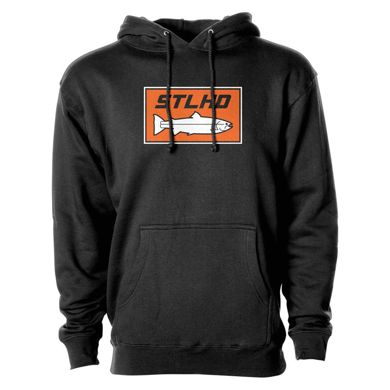 STLHD Men's Standard Logo Black Premium Hoodie