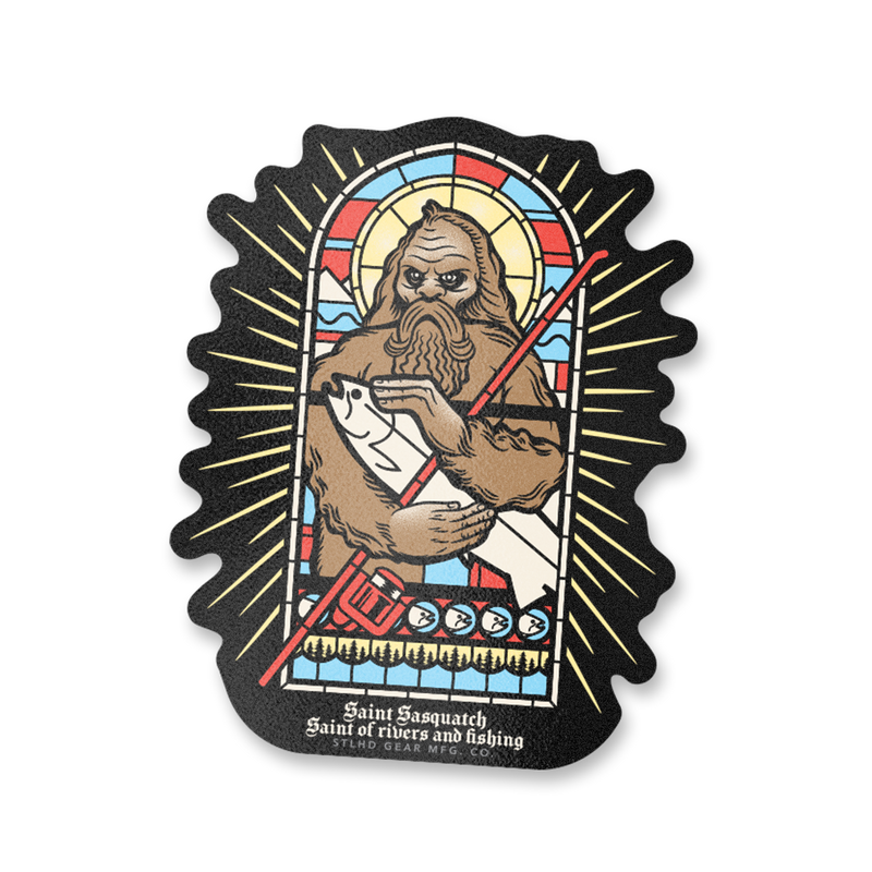 STLHD Saint Sasquatch Sticker - 7" x 5.5"