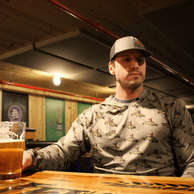 TRXSTLE Featherweight Bucking Brown Sun Hoodie