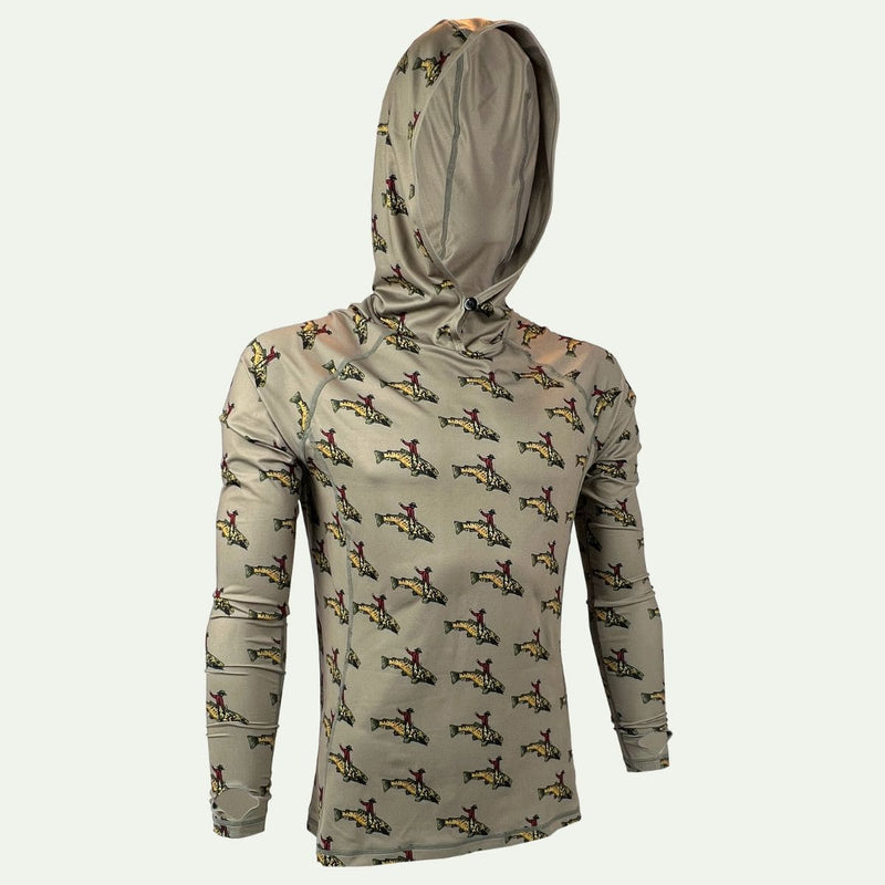 TRXSTLE Featherweight Bucking Brown Sun Hoodie