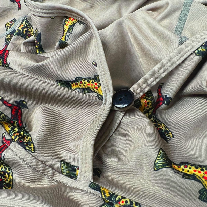 TRXSTLE Featherweight Bucking Brown Sun Hoodie