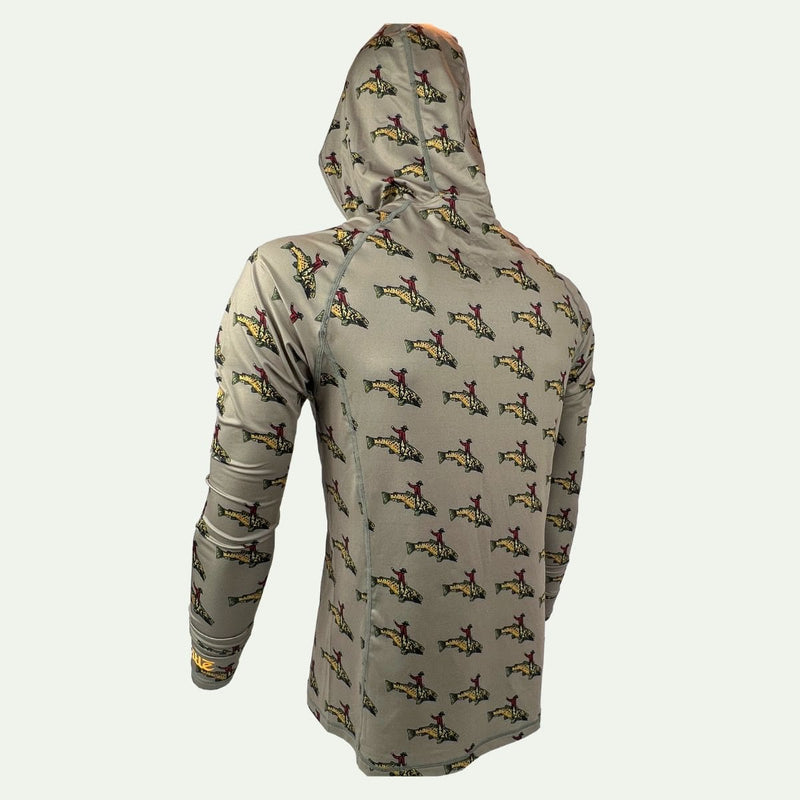 TRXSTLE Featherweight Bucking Brown Sun Hoodie