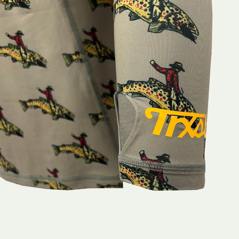 TRXSTLE Featherweight Bucking Brown Sun Hoodie