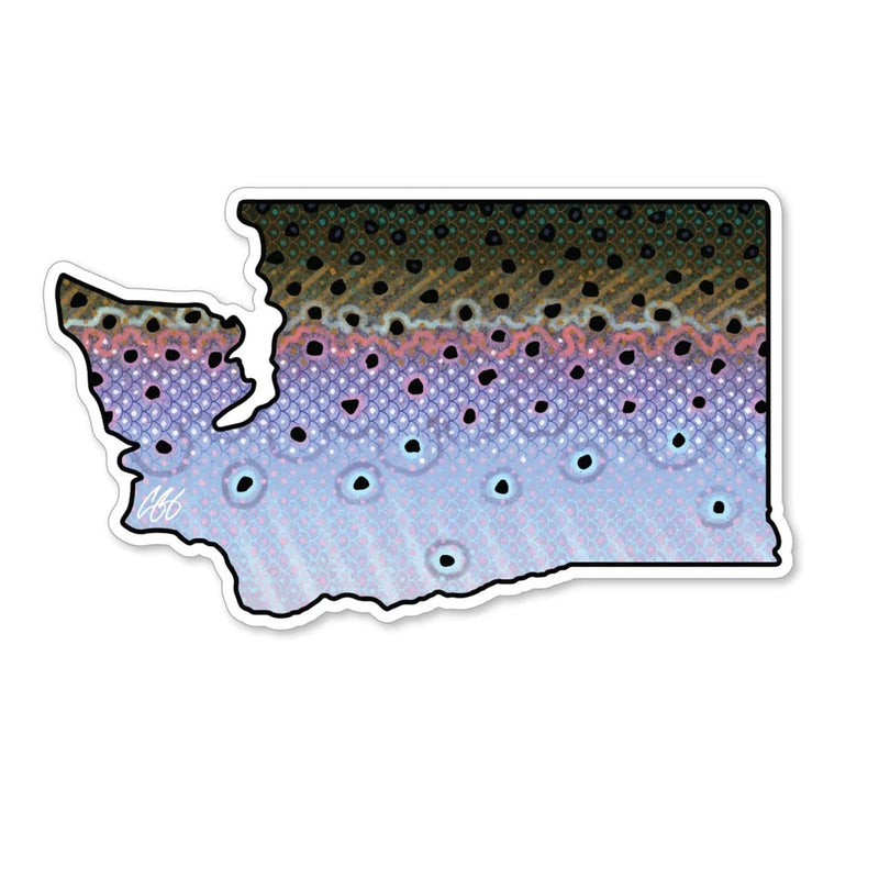 Casey Underwood Artwork - Washington Steelhead Decal
