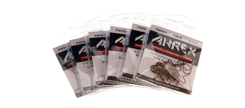 Ahrex FW501 Barbless Dry Fly Hooks--24 Pack