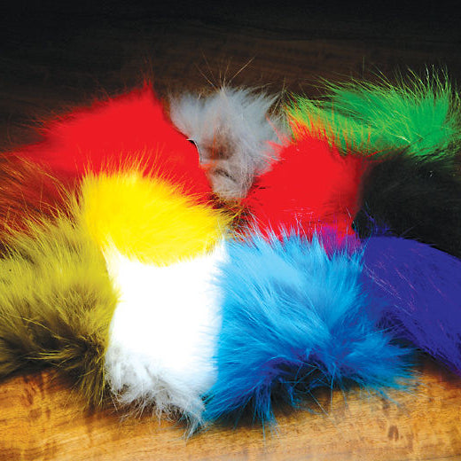 12 Colors Natural Fox Tail Hair Arctic Fox Polar Tail Salmon Trout