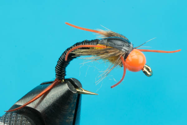 Orange Steelhead Candy Nymph for Fly Fishing