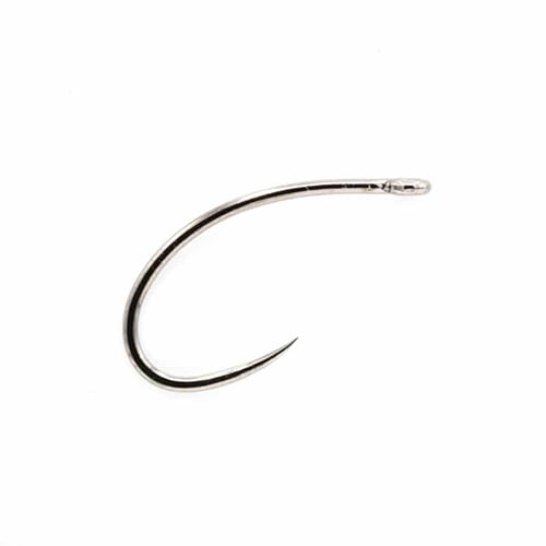 Daiichi 1160 Straight Eye Slightly Heavy Wire Curved Shank Fly Tying Hooks  Size 20 for sale online
