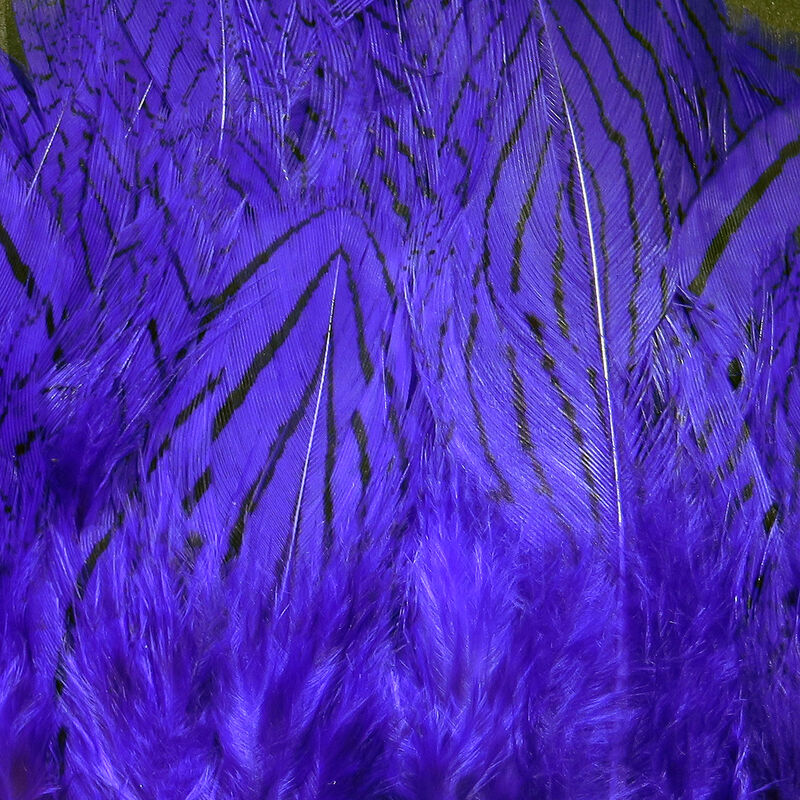 Strung Silver Pheasant Body Feathers--Hareline