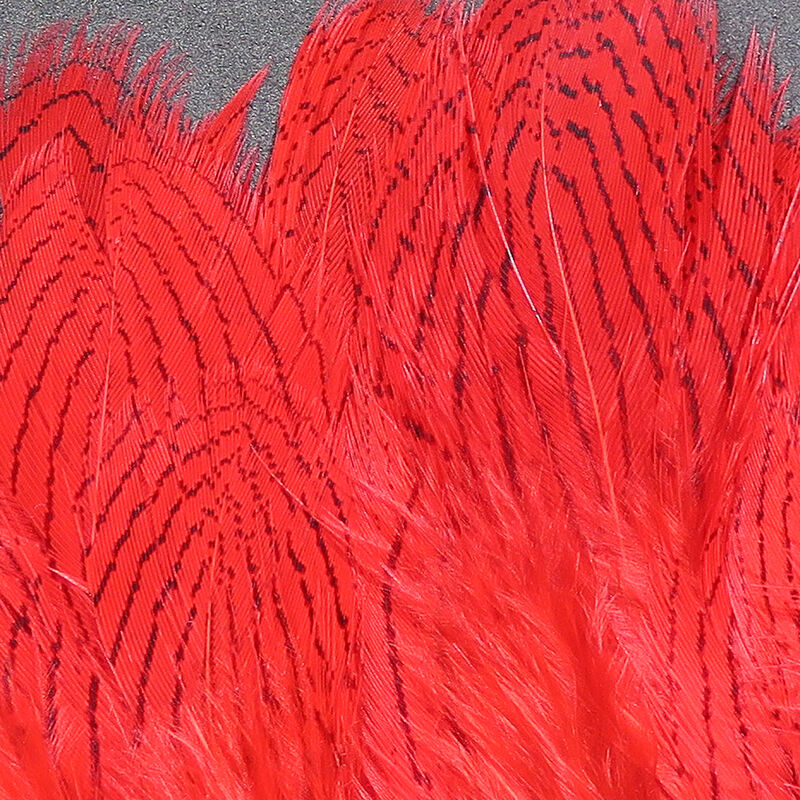 Strung Silver Pheasant Body Feathers--Hareline