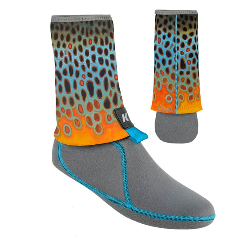 Korkers 3.5mm I-Drain Neoprene Guard Sock--DeYoung Brown Flank