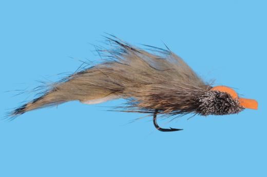 FLY FISHING FLIES - Brown/Tan FLASH MINNOW (with stinger) size #2