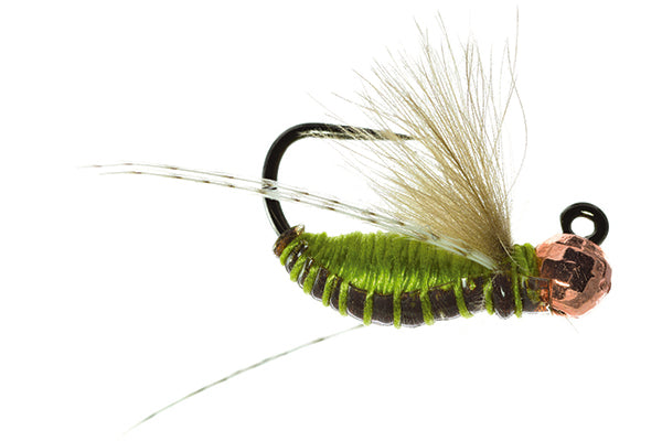 big nick fishing lures Nick's Fat Caddass // Tungsten Jig Caddis by Umpqua Olive / #14
